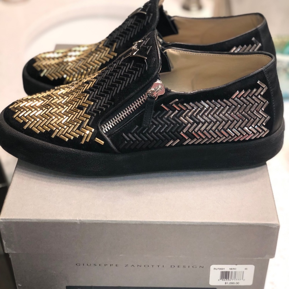 Giuseppe Zanotti Black, Gold, Silver w/ Zippers